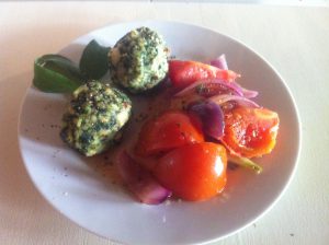 vegan spinach dumplings